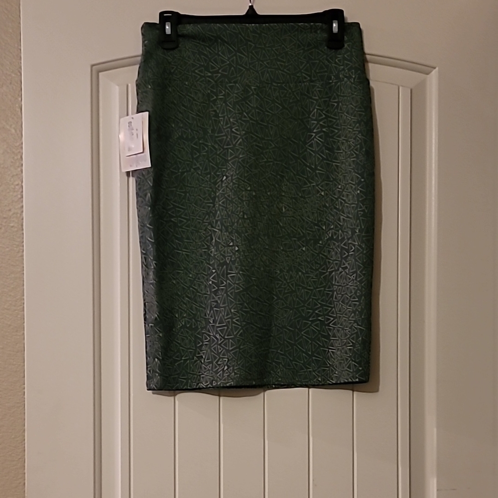 Elegant Green Pencil Skirt